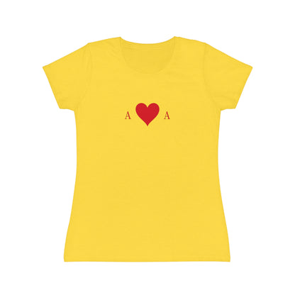 T-shirt Donna Asso di Cuori | Maglietta Minimal Slim Fit