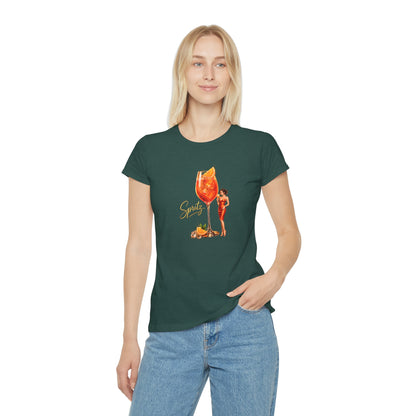 T-shirt donna Aperol Spritz – Maglietta estiva retrò con grafica cocktail vintage