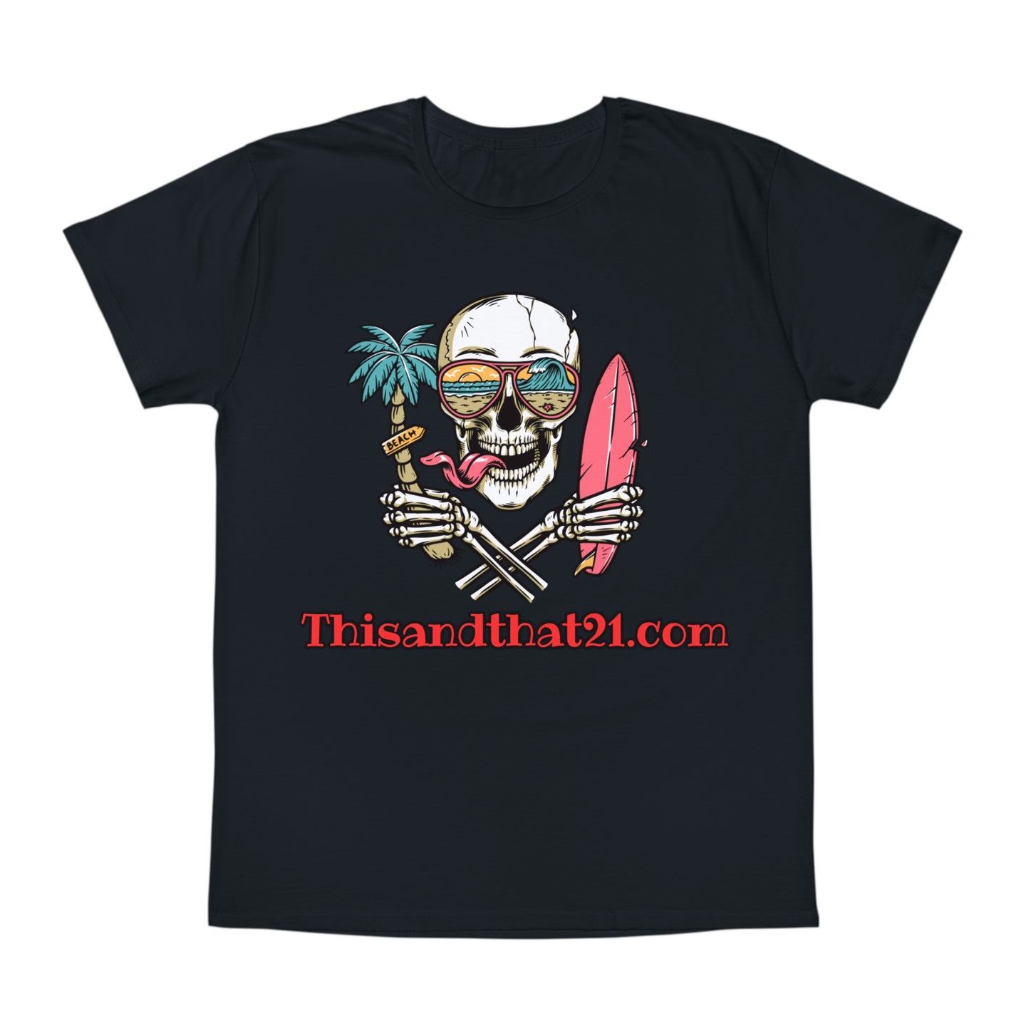 T-Shirt Unisex Skull Surf Thisandthat21.com