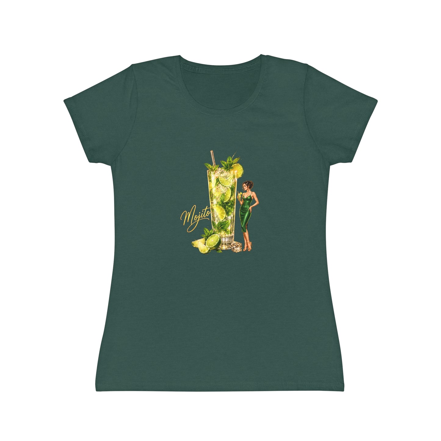 T-shirt donna Mojito Cocktail – Maglietta estiva retrò con grafica vintage