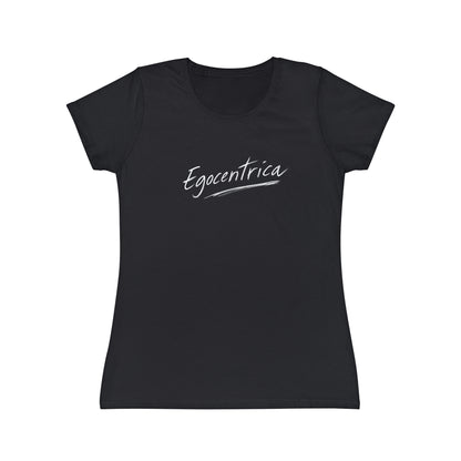 T-Shirt Donna “Egocentrica” Slim Fit in Cotone