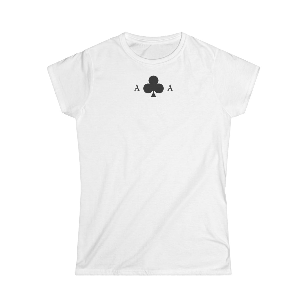 Ace of Clubs Women's T-Shirt — Minimal Card Symbol Tee