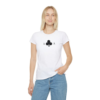 T-shirt Donna Asso di Fiori | Maglietta Minimal Slim Fit