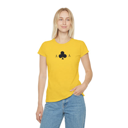T-shirt Donna Asso di Fiori | Maglietta Minimal Slim Fit