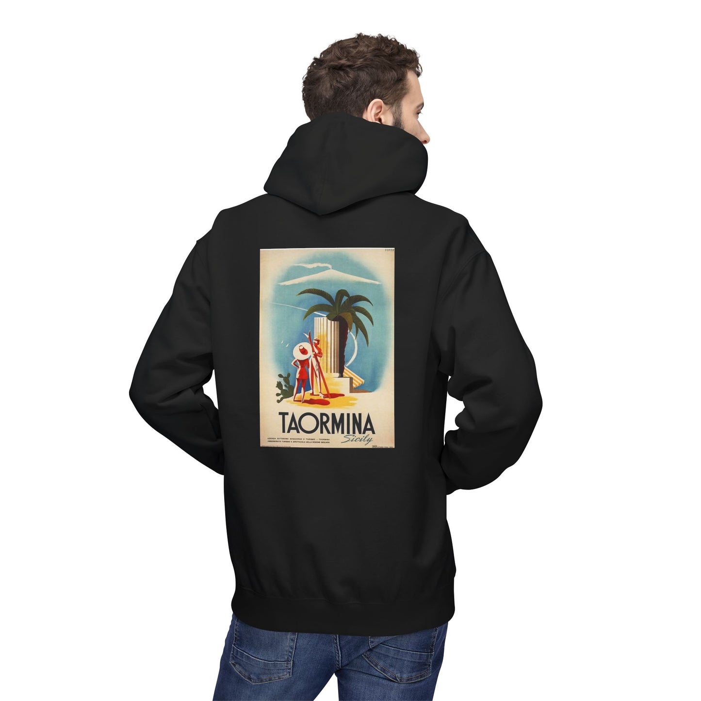 Felpa Unisex con cappuccio e stampa esclusiva T&t21 Taormina