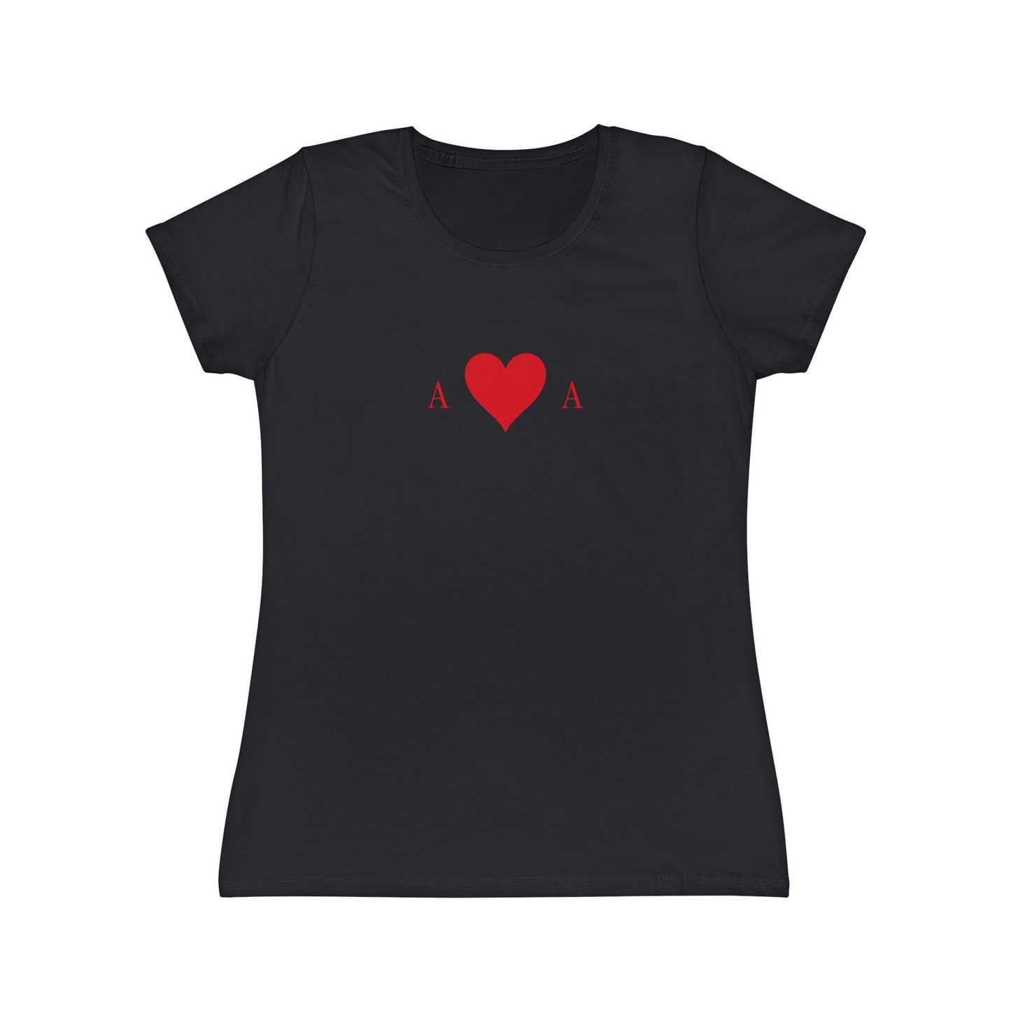 T-shirt Donna Asso di Cuori | Maglietta Minimal Slim Fit