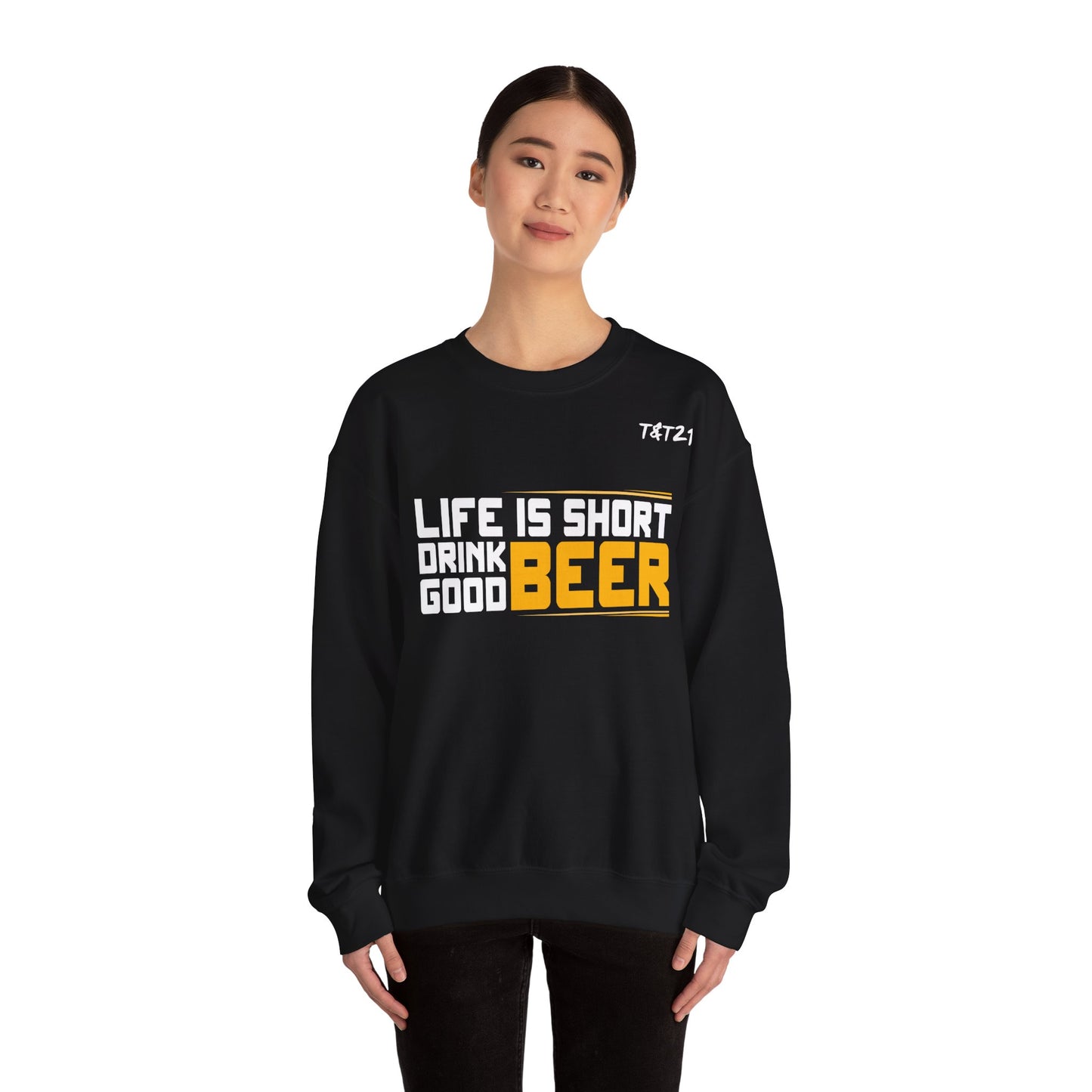 Felpa Unisex con cappuccio e stampa esclusiva T&t21 Beer