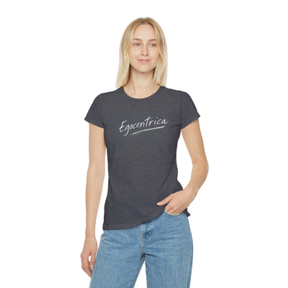 T-Shirt Donna “Egocentrica” Slim Fit in Cotone