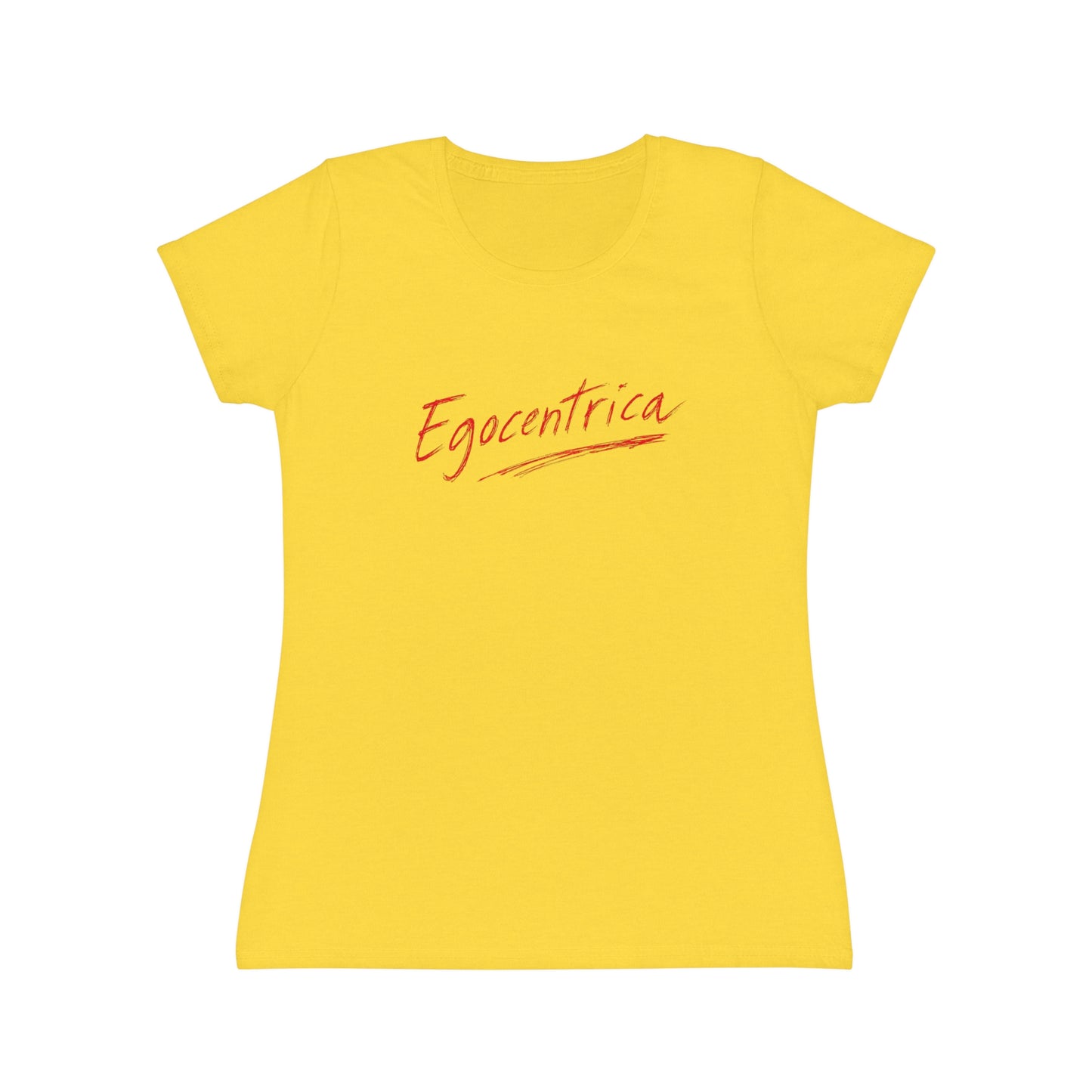 T-Shirt Donna “Egocentrica” Slim Fit in Cotone
