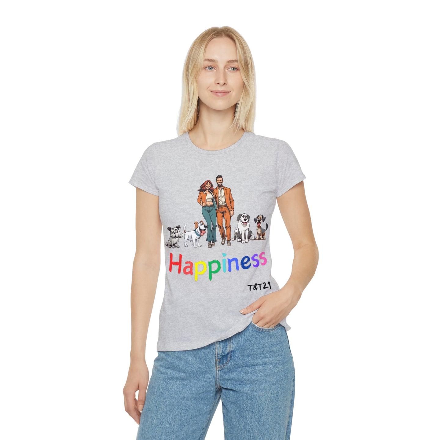 T-Shirt Donna Happiness Thisandthat21.com Style