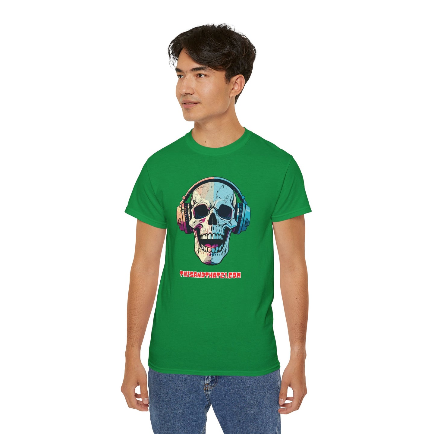 T-Shirt Unisex Skull Disco Thisandthat21.com Style