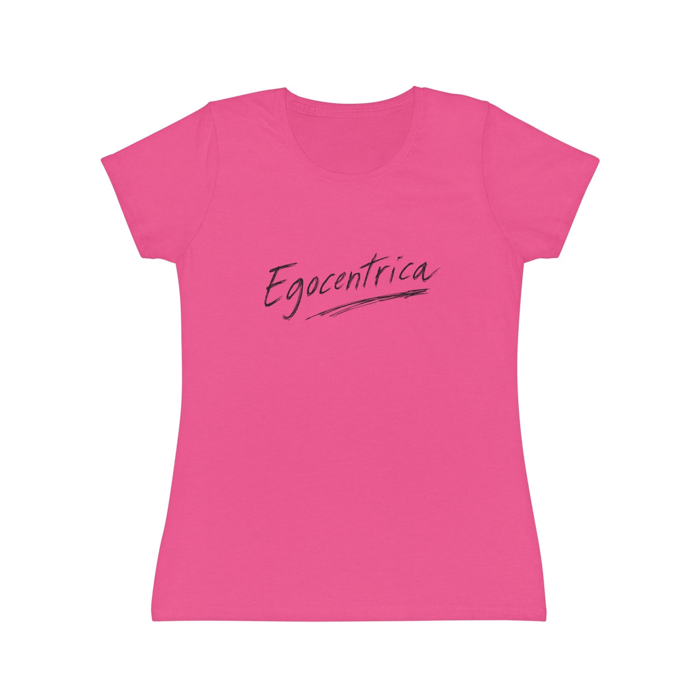 T-Shirt Donna “Egocentrica” Slim Fit in Cotone