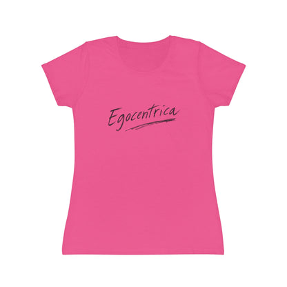 T-Shirt Donna “Egocentrica” Slim Fit in Cotone