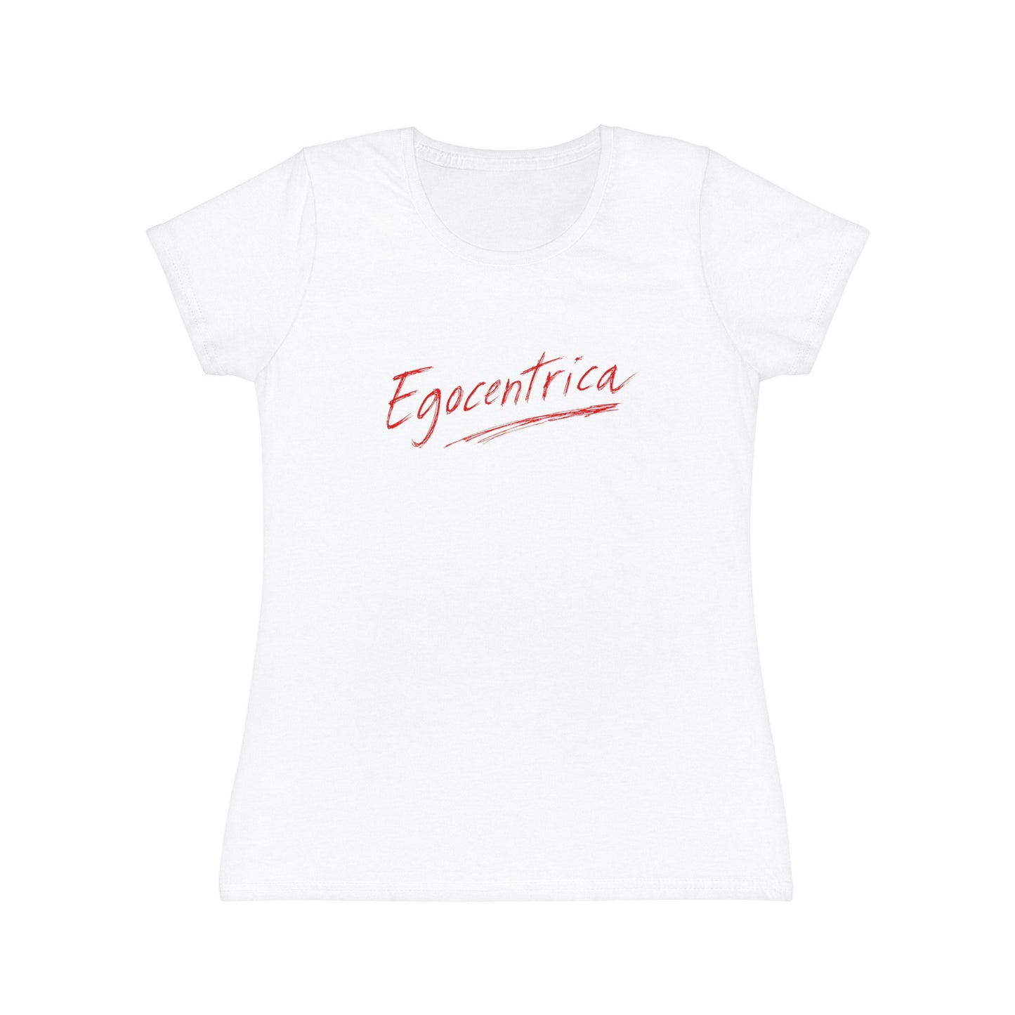 T-Shirt Donna “Egocentrica” Slim Fit in Cotone