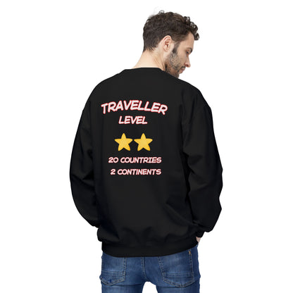 Felpa Unisex con stampa esclusiva T&t21 Traveller 20