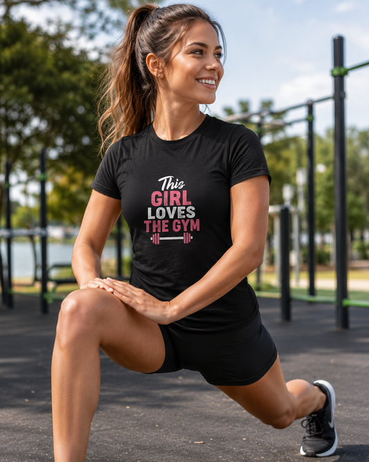T-Shirt Donna Fitness Gym Girl | Maglietta Sportiva per Palestra e Allenamento