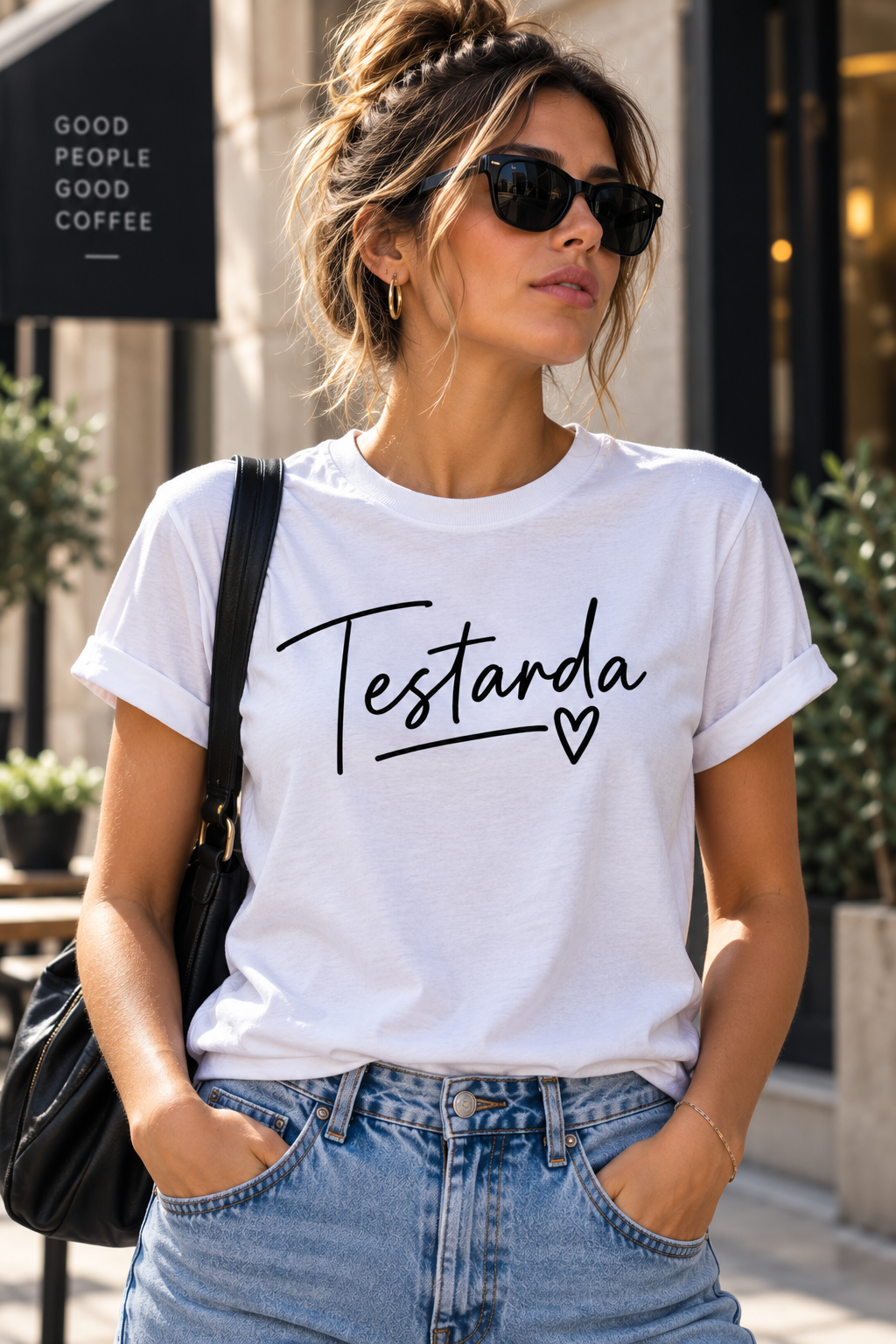 T-Shirt Donna TESTARDA This&That21, stile streetwear