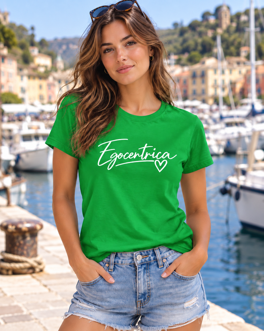 T-Shirt Donna EGOCENTRICA This&That21, mockup lifestyle
