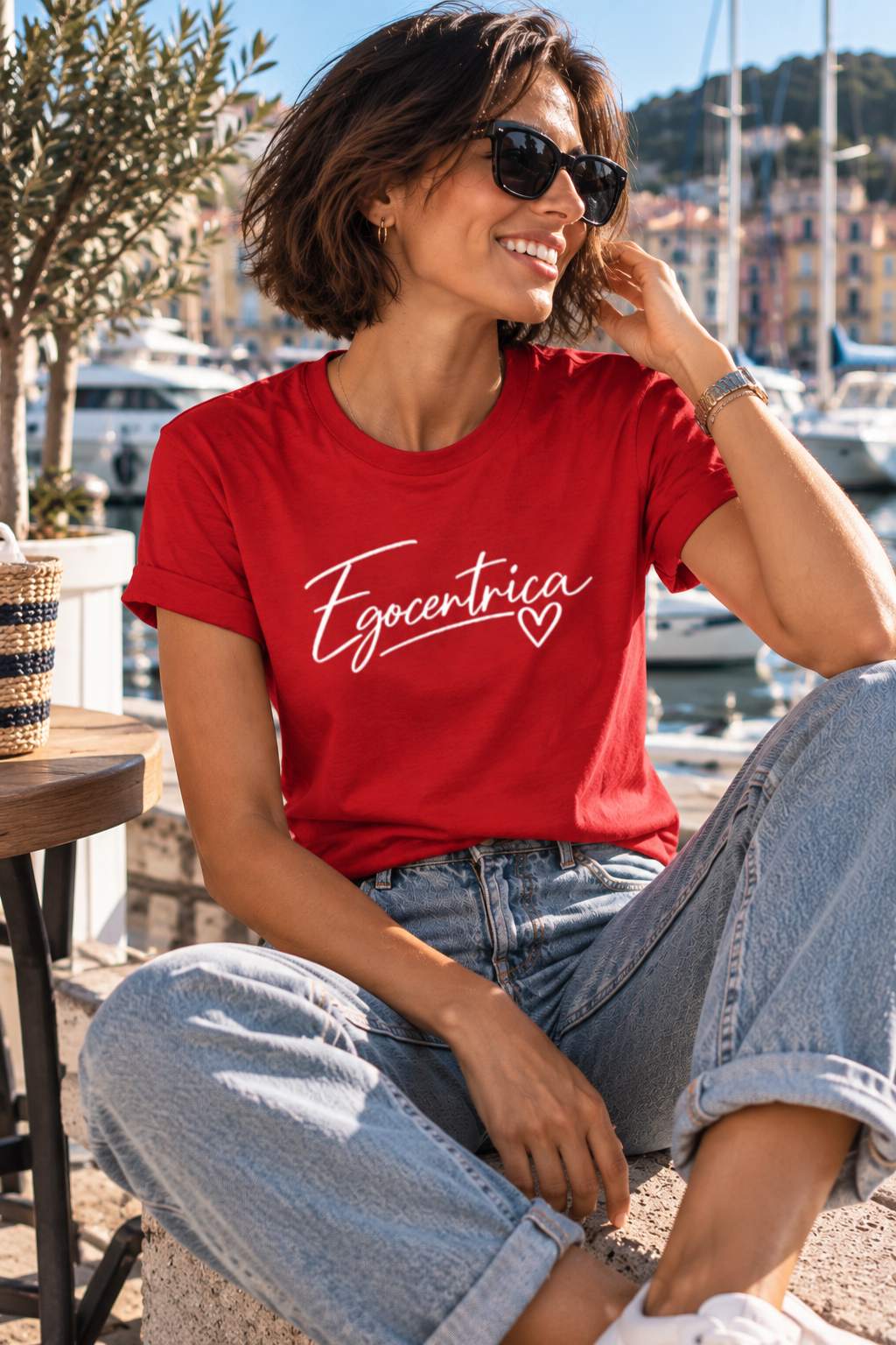 T-Shirt grafica donna EGOCENTRICA This&That21, mockup