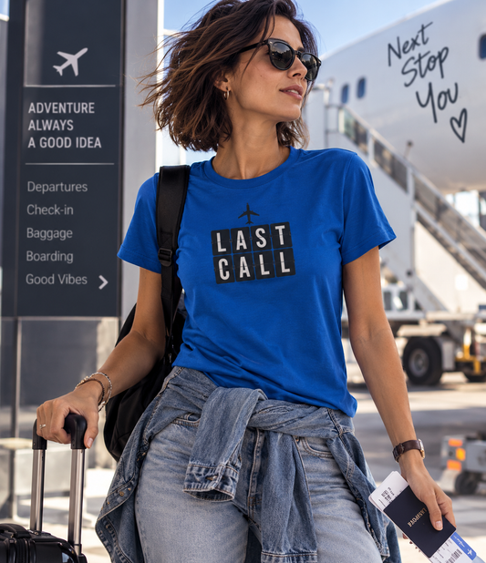 T-Shirt Donna LAST CALL This&That21, mockup viaggio