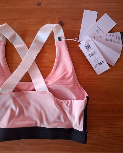 Lacoste Sport top sportivo rosa taglia S con cartellini